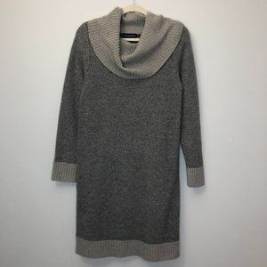 Cynthia Rowley cowl neck sweater dress lambs wool.